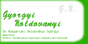 gyorgyi moldovanyi business card